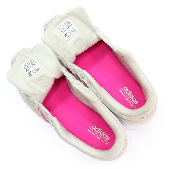 adidas Women's Cloudfoam QT Racer Running Shoe Raw White Pink Athletic Sneaker 9 - Picture 6 of 8